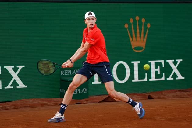 Ugo Umbert (France) TENNIS : Monaco Rolex Masters - 1 4 de finale - Monaco - 12 04 2024 NorbertScanella Panoramic