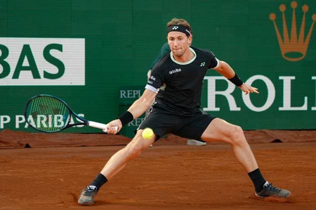 Kasper Ruud (Norvege) TENNIS : Monaco Rolex Masters - 1 4 de finale - Monaco - 12 04 2024 NorbertScanella Panoramic 