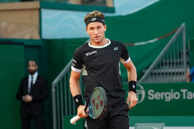 Kasper Ruud (Norvege) TENNIS : Monaco Rolex Masters - 1 4 de finale - Monaco - 12 04 2024 NorbertScanella Panoramic 