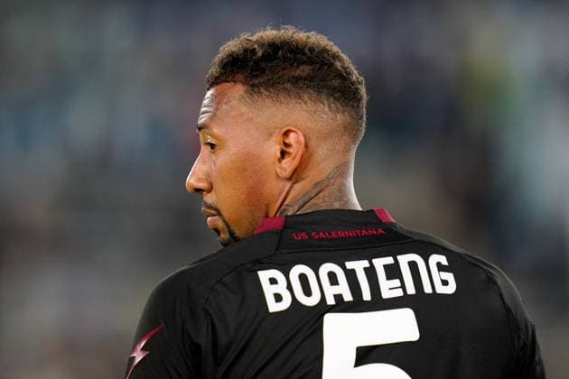 Sport Bilder des Tages SS Lazio v US Salernitana - Serie A TIM Jerome Boateng of US Salernitana looks on during the Serie A TIM match between SS Lazio and US Salernitana at Stadio Olimpico on April 12, 2024 in Rome, Italy. Rome Stadio Olimpico Lazio Italy Copyright: xGiuseppexMaffiax SerieA_Lazio-Salernitana_120424_LIA9583