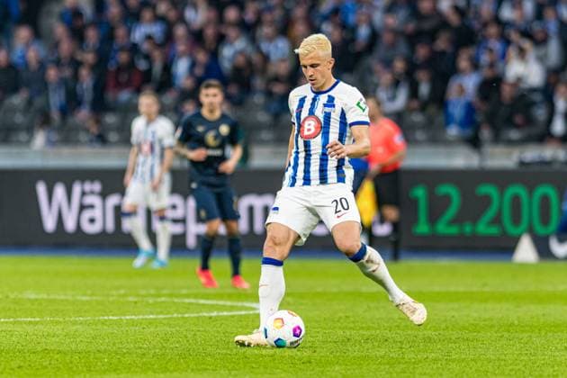 Berlin, Germany 12 April 2024 2 BL 2023 2024 Hertha BSC vs FC Hansa Rostock In the picture Marc Oliver Kempf Hertha BSC DFL regulations prohibit any use of photographs as image sequences and or quasi video Copyright: xFotostandx xVoelkerx