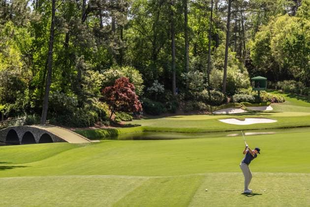 240412 Ludvig Aberg of Sweden during the second round of the 2024 Masters Golf Tournament on April 12, 2024 in Augusta Photo Petter Arvidson BILDBYRAN kod PA PA0793 bbeng golf masters the masters Augusta us masters  Copyright: PETTERxARVIDSON BB240412PA106