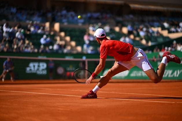 Monaco Rolex Masters Novak Djokovic (SRB) during his quarter final round match at the Monaco Rolex Masters in Monte Carlo, on April, 12, 2024. Photo by Corinne Dubreuil ABACAPRESS.COM Monaco Monaco  Copyright: xDubreuilxCorinne ABACAx