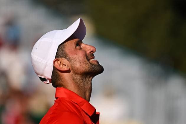 Monaco Rolex Masters Novak Djokovic (SRB) during his quarter final round match at the Monaco Rolex Masters in Monte Carlo, on April, 12, 2024. Photo by Corinne Dubreuil ABACAPRESS.COM Monaco Monaco  Copyright: xDubreuilxCorinne ABACAx