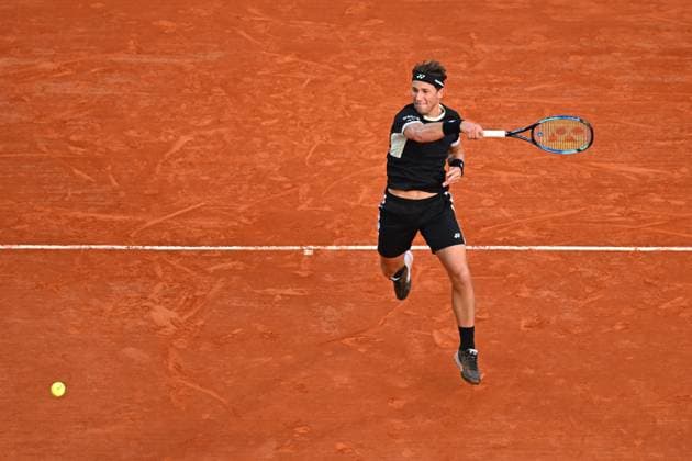 Monaco Rolex Masters Casper Ruud (NOR) during his quarter final round match at the Monaco Rolex Masters in Monte Carlo, on April, 12, 2024. Photo by Corinne Dubreuil ABACAPRESS.COM Monaco Monaco  Copyright: xDubreuilxCorinne ABACAx