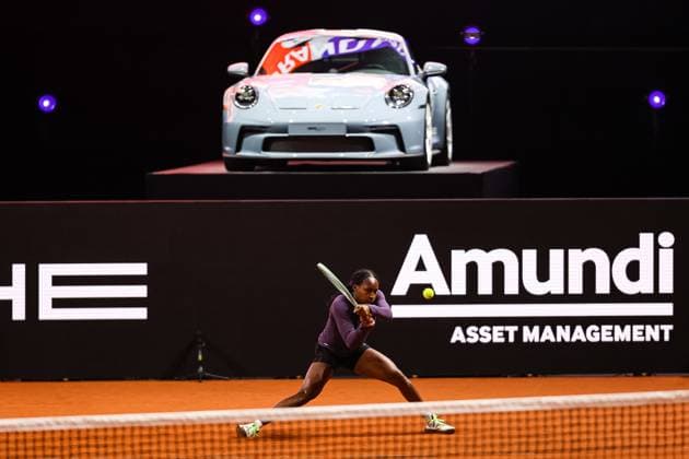 Coco Gauff during training during training Porsche Tennis Grand Prix GP Stuttgart 2024, Porsche Arena, 13 04 2024 GER Porsche Tennis Grand Prix GP Stuttgart 2024 Porsche Arena, 13 04 2024 Stuttgart Copyright: xEibner-Pressefoto RogerxBuerkex EP