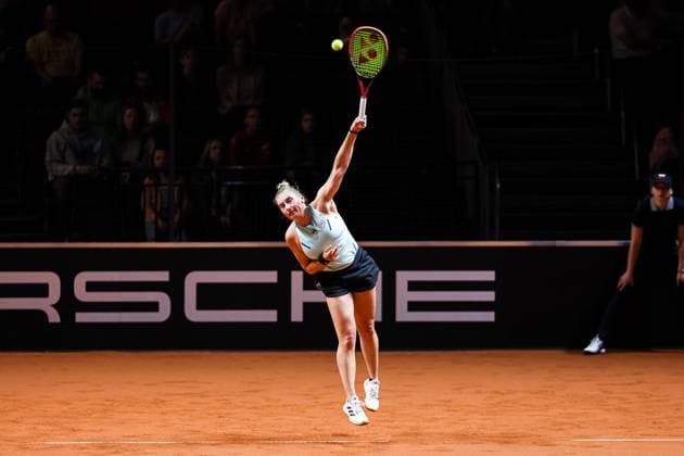 Nastasja Schunk GER Porsche Tennis Grand Prix GP Stuttgart 2024, Porsche Arena, 13 04 2024 GER Porsche Tennis Grand Prix GP Stuttgart 2024 Porsche Arena, 13 04 2024 Stuttgart Copyright: xEibner-Pressefoto RogerxBuerkex EP