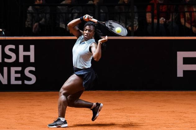 Sachia Vickery USA Porsche Tennis Grand Prix GP Stuttgart 2024, Porsche Arena, 13 04 2024 GER Porsche Tennis Grand Prix GP Stuttgart 2024 Porsche Arena, 13 04 2024 Stuttgart Copyright: xEibner-Pressefoto RogerxBuerkex EP