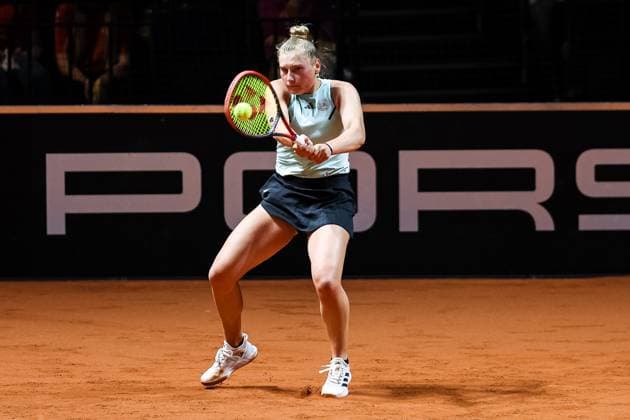 Nastasja Schunk GER Porsche Tennis Grand Prix GP Stuttgart 2024, Porsche Arena, 13 04 2024 GER Porsche Tennis Grand Prix GP Stuttgart 2024 Porsche Arena, 13 04 2024 Stuttgart Copyright: xEibner-Pressefoto RogerxBuerkex EP