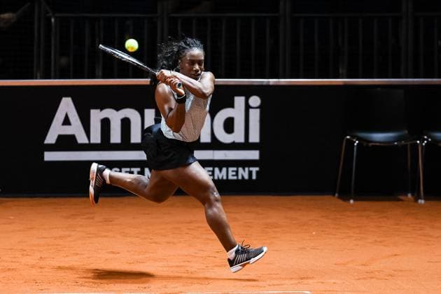 Sachia Vickery USA Porsche Tennis Grand Prix GP Stuttgart 2024, Porsche Arena, 13 04 2024 GER Porsche Tennis Grand Prix GP Stuttgart 2024 Porsche Arena, 13 04 2024 Stuttgart Copyright: xEibner-Pressefoto RogerxBuerkex EP