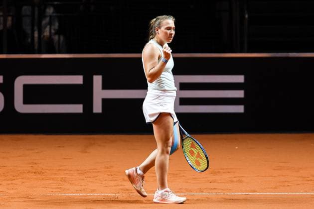 Carolina Kuhl GER Porsche Tennis Grand Prix GP Stuttgart 2024, Porsche Arena, 13 04 2024 GER Porsche Tennis Grand Prix GP Stuttgart 2024 Porsche Arena, 13 04 2024 Stuttgart Copyright: xEibner-Pressefoto RogerxBuerkex EP
