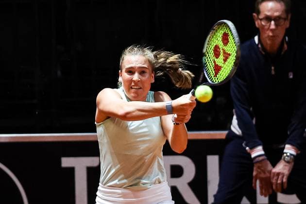 Carolina Kuhl GER Porsche Tennis Grand Prix GP Stuttgart 2024, Porsche Arena, 13 04 2024 GER Porsche Tennis Grand Prix GP Stuttgart 2024 Porsche Arena, 13 04 2024 Stuttgart Copyright: xEibner-Pressefoto RogerxBuerkex EP