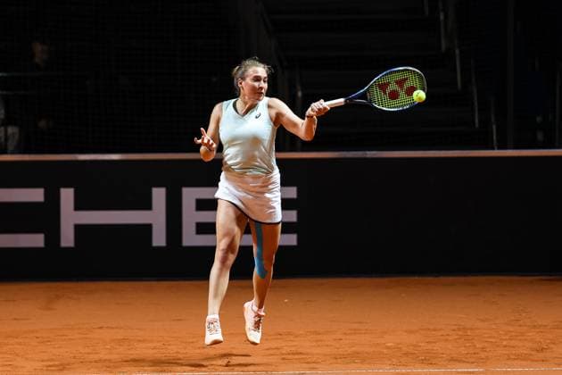 Carolina Kuhl GER Porsche Tennis Grand Prix GP Stuttgart 2024, Porsche Arena, 13 04 2024 GER Porsche Tennis Grand Prix GP Stuttgart 2024 Porsche Arena, 13 04 2024 Stuttgart Copyright: xEibner-Pressefoto RogerxBuerkex EP