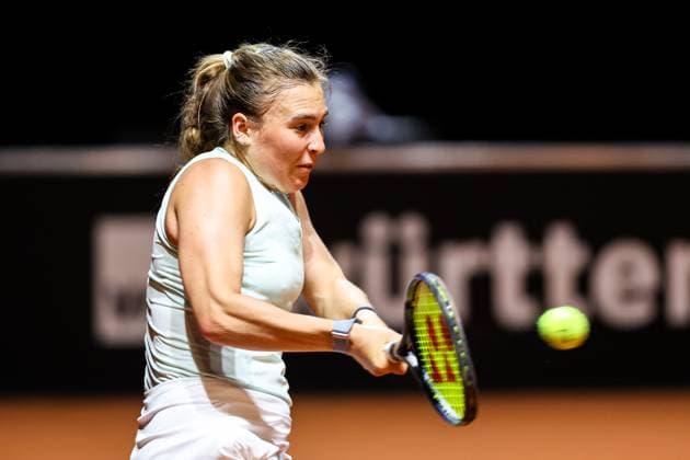 Carolina Kuhl GER Porsche Tennis Grand Prix GP Stuttgart 2024, Porsche Arena, 13 04 2024 GER Porsche Tennis Grand Prix GP Stuttgart 2024 Porsche Arena, 13 04 2024 Stuttgart Copyright: xEibner-Pressefoto RogerxBuerkex EP