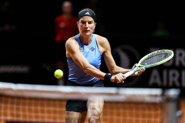 Kathinka von Deichmann LIE Porsche Tennis Grand Prix GP Stuttgart 2024, Porsche Arena, 13 04 2024 GER Porsche Tennis Grand Prix GP Stuttgart 2024 Porsche Arena, 13 04 2024 Stuttgart Copyright: xEibner-Pressefoto RogerxBuerkex EP