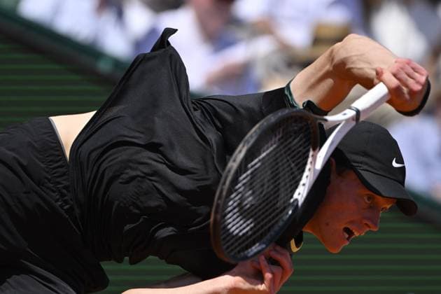 Tennis - Rolex Monte Carlo 2024 - ATP, Tennis Herren - Jannik Sinner - Italie TENNIS - Rolex Monte Carlo 2024 - MC - 13 04 2024 ChrysleneCaillaud Panoramic 