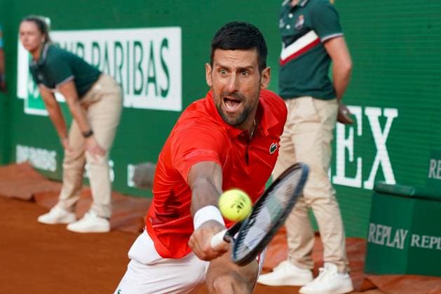 Novak Djokovic (Serbie) TENNIS : Monaco Rolex Masters - 1 4 de finale - Monaco - 12 04 2024 NorbertScanella Panoramic 