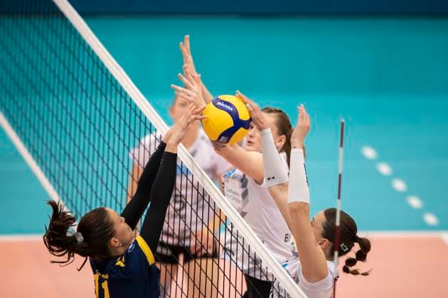 Volleyball, Women, 2nd BL, Schwarz-Weiss Erfurt - DSHS SnowTrex Köln
