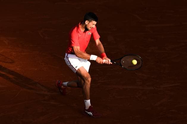 Novak Djokovic (Serbie) TENNIS : Monaco Rolex Masters - 1 4 de finale - Monaco - 12 04 2024 NorbertScanella Panoramic 