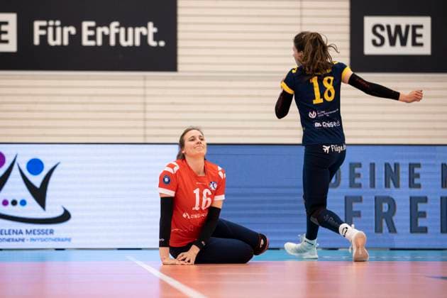 2 Bundesliga Women Pro Schwarz Weiss Erfurt vs DSHS SnowTrex Köln 13 04 2024 Melanie Gosmann 16 DSHS SnowTrex Köln 2 Bundesliga Women Pro Schwarz Weiss Erfurt vs DSHS SnowTrex Köln Riethsporthalle Erfurt 13 04 2024 Copyright: xBEAUTIFULxSPORTS Duehringx
