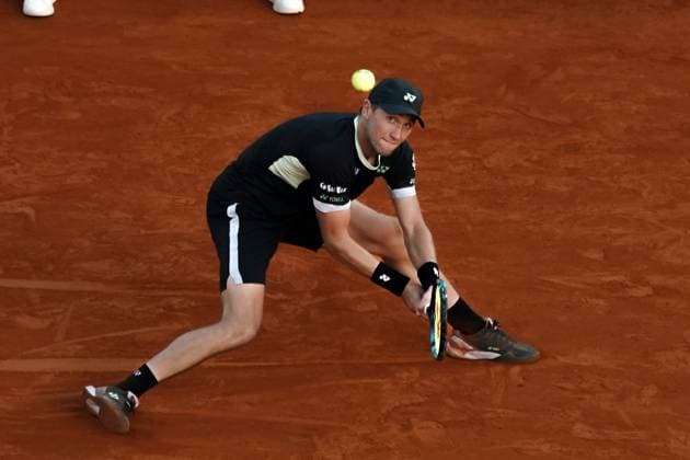 Casper Ruud (Norvege) TENNIS : Monaco Rolex Masters - 1 2 de finale - Monaco - 13 04 2024 NorbertScanella Panoramic 