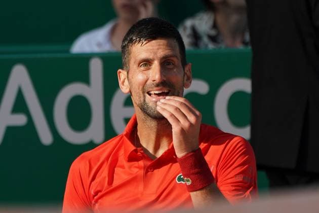 Novak Djokovic (Serbie) TENNIS : Monaco Rolex Masters - 1 2 de finale - Monaco - 13 04 2024 NorbertScanella Panoramic 