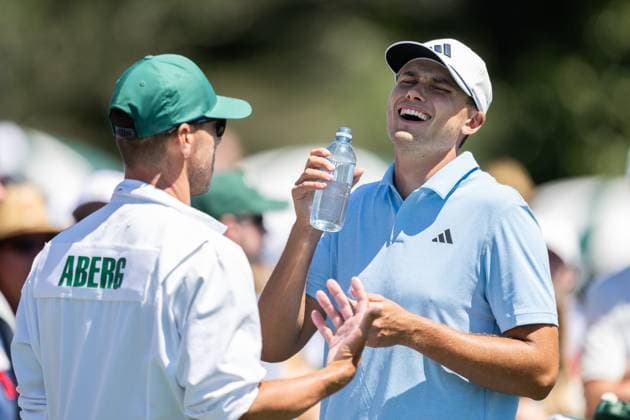 240413 Ludvig Aberg during the third round of the 2024 Masters Golf Tournament on April 13, 2024 in Augusta Photo Petter Arvidson BILDBYRAN kod PA PA0794 bbeng golf masters the masters augusta us masters  Copyright: PETTERxARVIDSON BB240413PA001