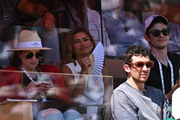 Monaco Rolex Masters Actress Zendaya attends the semi final match at the Monaco Rolex Masters in Monte Carlo, on April, 13, 2024. Photo by Corinne Dubreuil ABACAPRESS.COM Monte-Carlo Monaco  Copyright: xDubreuilxCorinne ABACAx