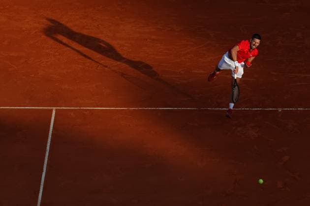 Novak Djokovic (Ser) TENNIS : Rolex Monte Carlo Masters - 13 04 2024 AntoineCouvercelle Panoramic