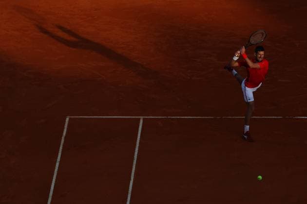 Novak Djokovic (Ser) TENNIS : Rolex Monte Carlo Masters - 13 04 2024 AntoineCouvercelle Panoramic