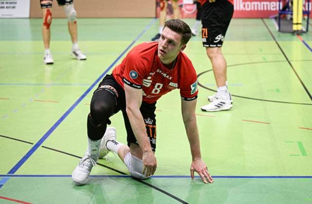 Volleyball 2 Bundesliga Season 2023 2024 TV Rottenburg TV Buehl 13 04 2024 Disappointment TV Rottenburg Niklas Lichtenauer