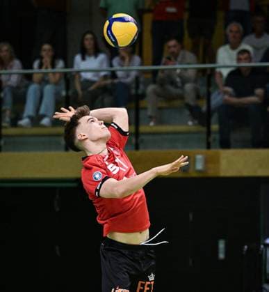 Volleyball 2 Bundesliga Season 2023 2024 TV Rottenburg TV Buehl 13 04 2024 Aurel Sprenger TV Rottenburg