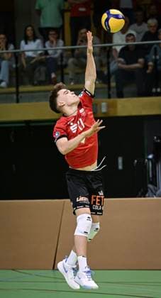 Volleyball 2 Bundesliga Season 2023 2024 TV Rottenburg TV Buehl 13 04 2024 Aurel Sprenger TV Rottenburg
