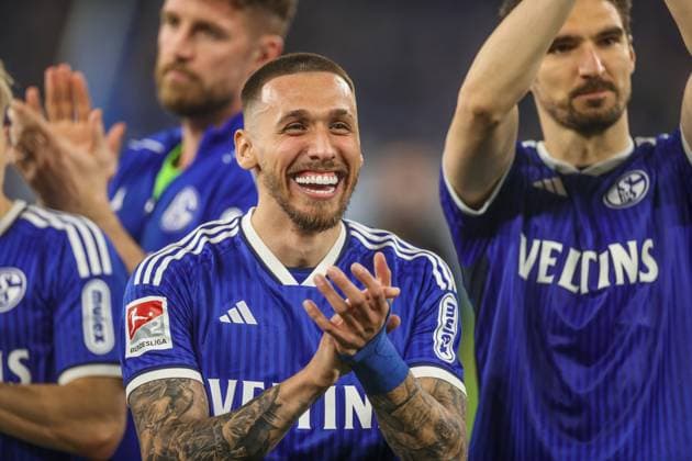 13 04 2024, Football, 2 Bundesliga, Matchday 29, Season 2023 2024, FC Schalke 04 1 FC Nuernberg, Darko Churlinov FC Schalke 04 Gelsenkirchen Veltins Arena NRW Germany xRHR PHOTO TRx Copyright: RHR-FOTOx RHR-FOTO TR