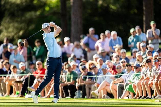 240413 Ludvig Aberg of Sweden during the third round of the 2024 Masters Golf Tournament on April 13, 2024 in Augusta Photo Petter Arvidson BILDBYRAN kod PA PA0794 bbeng golf masters the masters Augusta us masters sverige  Copyright: PETTERxARVIDSON BB240413PA105