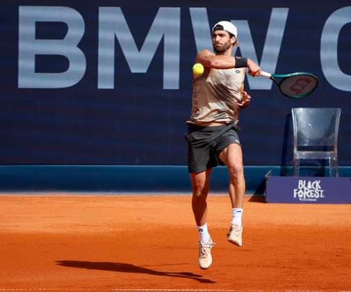 14 04 2024, ATP Tour 250, BMW Open 2024, Iphitos Munich, Tennis, Sport, in the picture Andrea Pellegrino ITA