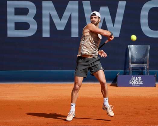 14 04 2024, ATP Tour 250, BMW Open 2024, Iphitos Munich, Tennis, Sport, in the picture Andrea Pellegrino ITA