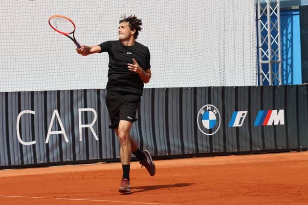 Taylor Fritz USA at training Tennis BMW Open 2024 14 04 2004 Munich PHOTO Mladen Lackovic LakoPress