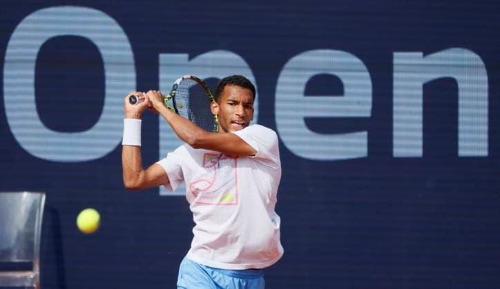 14 04 2024, ATP Tour 250, BMW Open 2024, Iphitos Munich, Tennis, Sport, in the picture Felix Auger Aliassime CAN