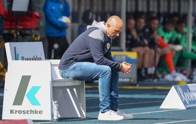 Braunschweig vs Hannover, 2 BL Braunschweig, 14 04 2024, FOOTBALL Eintracht Braunschweig vs Hannover 96, 2 BL, Season 2023 24 Head coach Daniel Scherning Eintracht Braunschweig Braunschweig