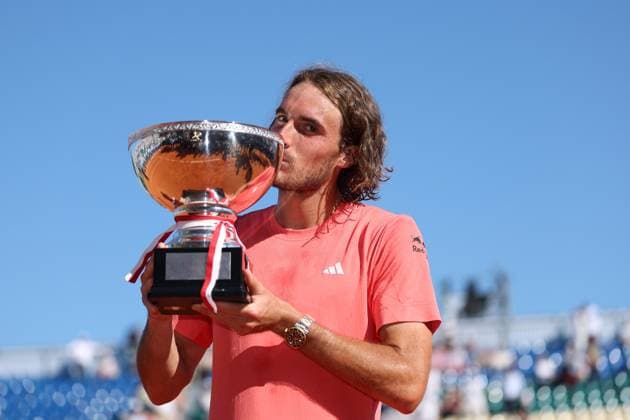 Stefanos Tsitsipas (Gre) TENNIS : Rolex Monte Carlo Masters - 14 04 2024 AntoineCouvercelle Panoramic 