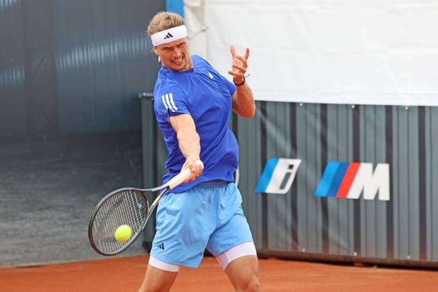 Alexander Zverev GER during training, Tennis BMW Open 2024 15 04 2004 Munich PHOTO Mladen Lackovic LakoPress