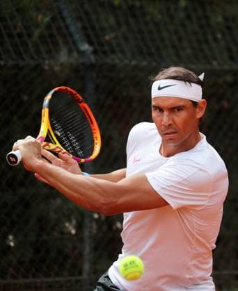 Barcelona Open Banc Sabadell 2024 - Day One Rafael Nadal is training during the Barcelona Open Banc Sabadell, 71st Conde de Godo Trophy, at the Real Club de Tennis Barcelona 1899, in Barcelona, Spain, on April 15, 2024. Barcelona Barcelona Spain Copyright: xUrbanandsportx originalFilename:urbanandsport-rafanada240415_npaCq