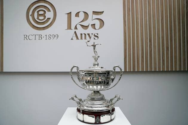 Barcelona Open Banc Sabadell 2024 - Day One The trophy is being presented at the Barcelona Open Banc Sabadell tournament, the 71st Conde de Godo Trophy, on the courts of the Real Club de Tennis Barcelona 1899, in Barcelona, Spain, on April 15, 2024. Barcelona Barcelona Spain  Copyright: xUrbanandsportx originalFilename:urbanandsport-barcelon240415_nphOR.jpg