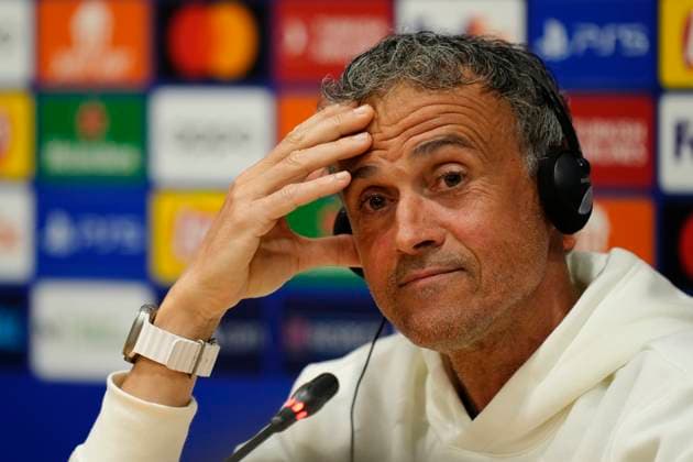 Football, CL, Paris St Germain, Press conference