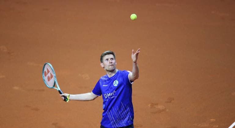 15 04 2024, Germany, Stuttgart, Porsche Tennis Grand Prix 2024, Show Tournament, Doubles, Marc Stein Kickers