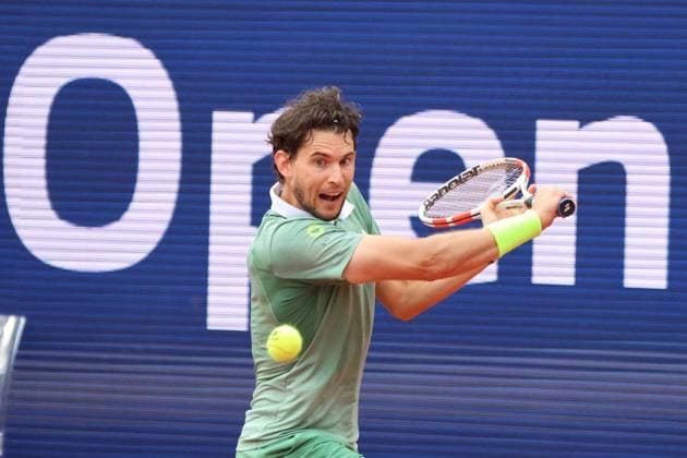 Dominic Thiem AUT on the ball, Tennis BMW Open 2024 15 04 2004 Munich PHOTO Mladen Lackovic LakoPress