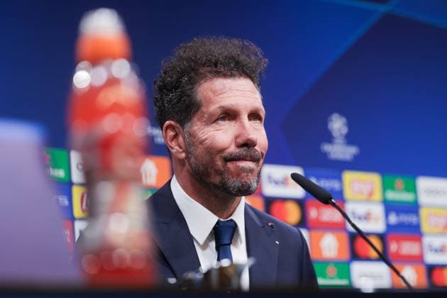 15 04 2024, Football, Season 2023 2024, UEFA Champions League, UCL, Press conference, Borussia Dortmund Atletico Madrid, Press conference with coach Diego Simeone Atletico Madrid , Dortmund Signal Iduna Park NRW Germany xRHR PHOTO DEx Copyright: DennisxEwert RHR-FOTOx RHR-FOTO DE