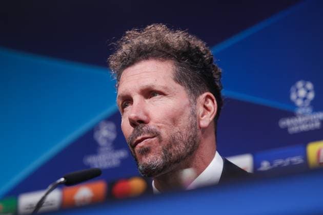 15 04 2024, Football, Season 2023 2024, UEFA Champions League, UCL, Press conference, Borussia Dortmund Atletico Madrid, Press conference with coach Diego Simeone Atletico Madrid , Dortmund Signal Iduna Park NRW Germany xRHR PHOTO DEx Copyright: DennisxEwert RHR-FOTOx RHR-FOTO DE