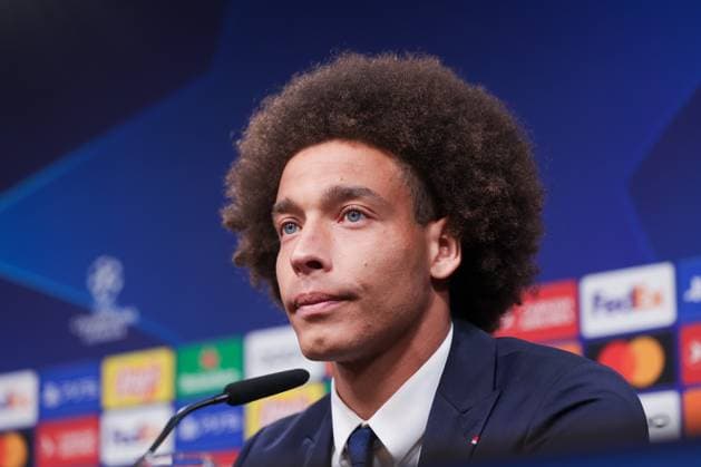 15 04 2024, Football, Season 2023 2024, UEFA Champions League, UCL, Press conference, Borussia Dortmund Atletico Madrid, Press conference with Axel Witsel Atletico Madrid , Dortmund Signal Iduna Park NRW Germany xRHR PHOTO DEx Copyright: DennisxEwert RHR-FOTOx RHR-FOTO DE